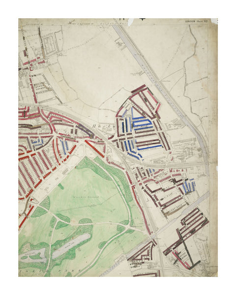 Descriptive map of London Poverty Section 10 1889