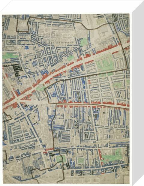 Descriptive map of London Poverty Section 28 1889