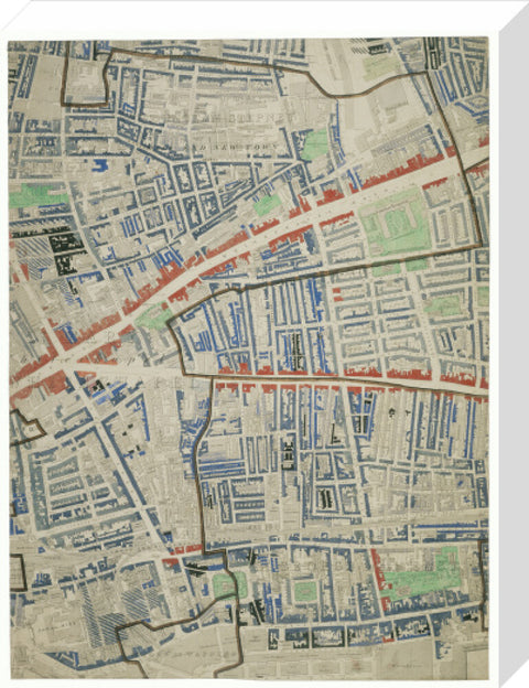 Descriptive map of London Poverty Section 28 1889
