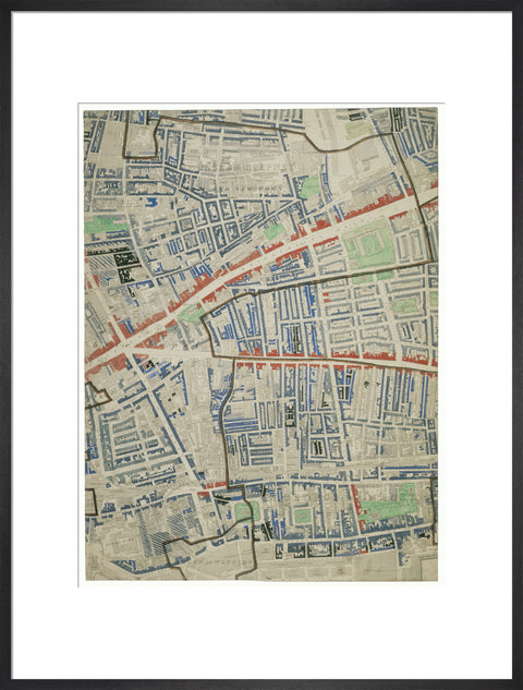Descriptive map of London Poverty Section 28 1889