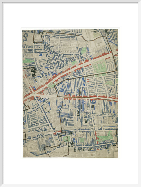 Descriptive map of London Poverty Section 28 1889