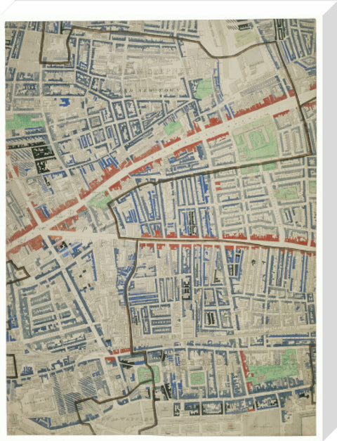 Descriptive map of London Poverty Section 28 1889