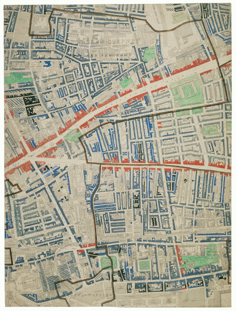 Descriptive map of London Poverty Section 28 1889