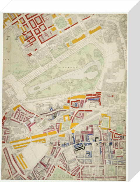 Descriptive map of London Poverty Section 34 1889