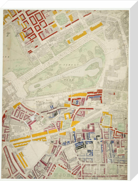 Descriptive map of London Poverty Section 34 1889