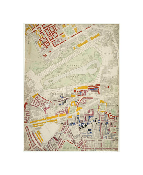 Descriptive map of London Poverty Section 34 1889