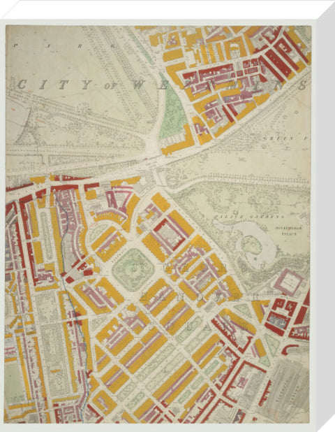 Descriptive map of London Poverty Section 33 1889