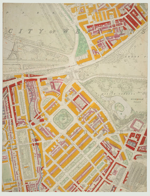 Descriptive map of London Poverty Section 33 1889