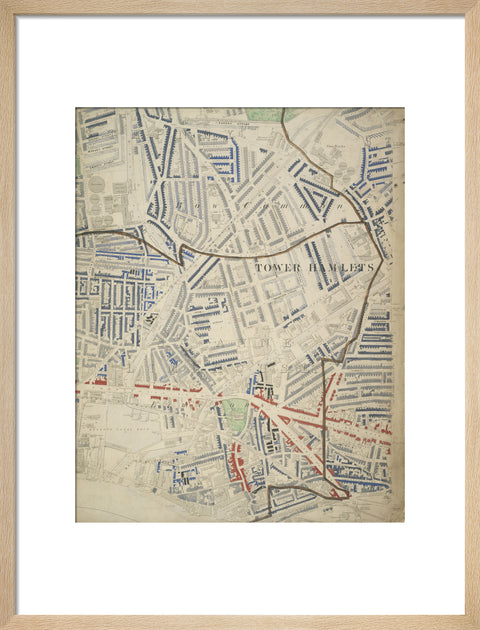 Descriptive map of London Poverty Section 30 1889