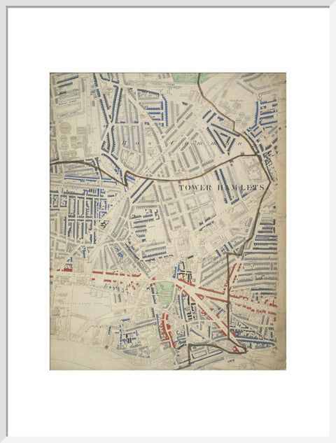 Descriptive map of London Poverty Section 30 1889