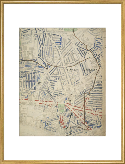 Descriptive map of London Poverty Section 30 1889
