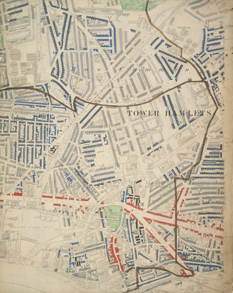 Descriptive map of London Poverty Section 30 1889