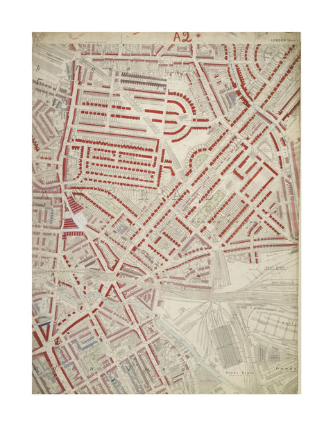 Descriptive map of London Poverty Section 4 1889