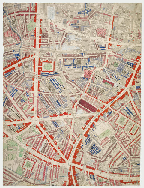 Descriptive map of London Poverty Section 36 1889