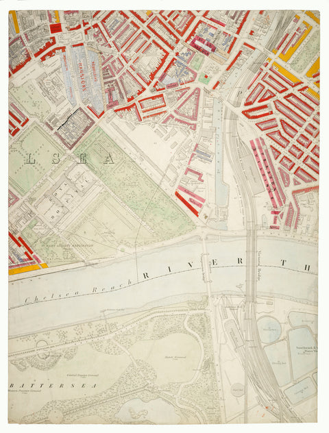 Descriptive map of London Poverty Section 43 1889