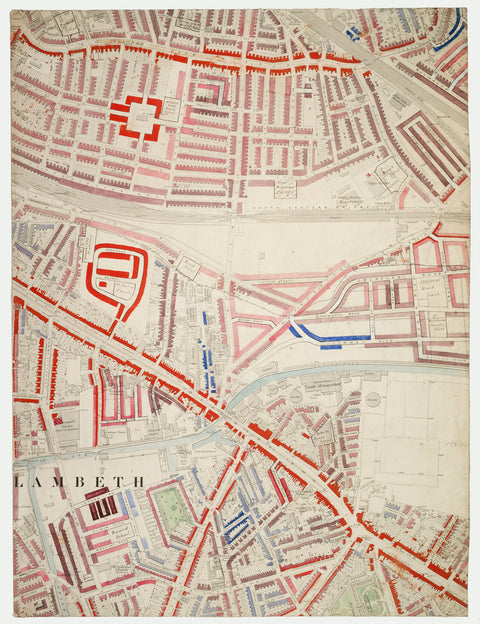 Descriptive map of London Poverty Section 48 1889.