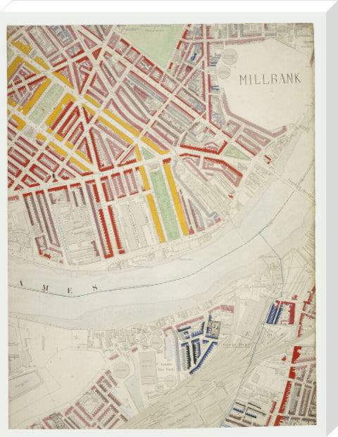 Descriptive map of London Poverty Section 44 1889