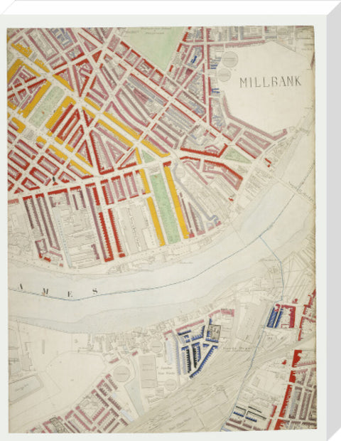 Descriptive map of London Poverty Section 44 1889