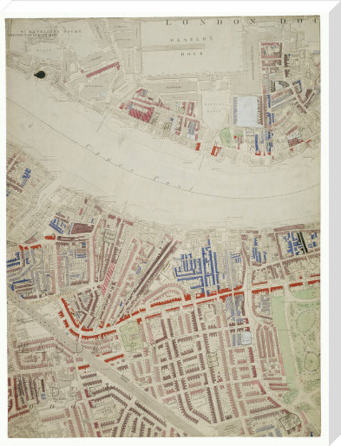 Descriptive map of London Poverty Section 38 1889