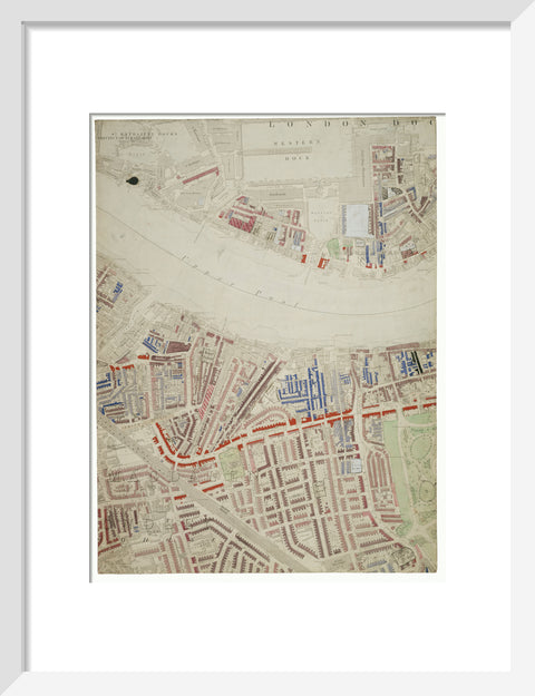 Descriptive map of London Poverty Section 38 1889