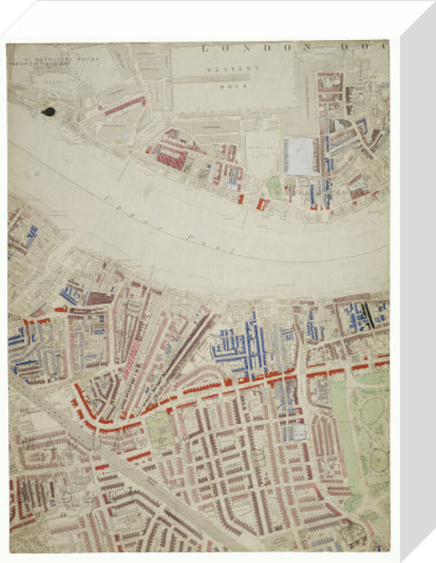 Descriptive map of London Poverty Section 38 1889