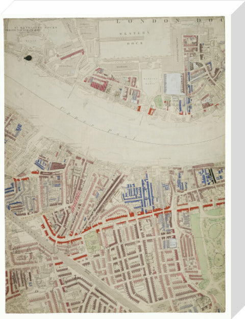 Descriptive map of London Poverty Section 38 1889