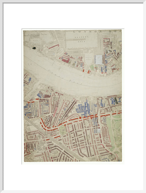 Descriptive map of London Poverty Section 38 1889
