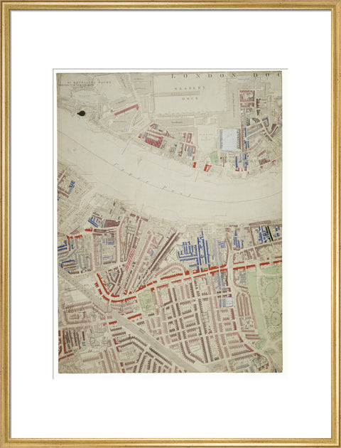 Descriptive map of London Poverty Section 38 1889