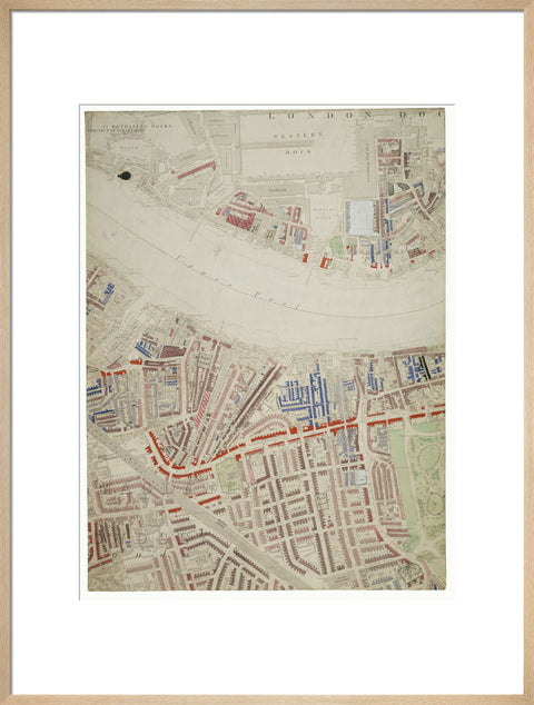 Descriptive map of London Poverty Section 38 1889