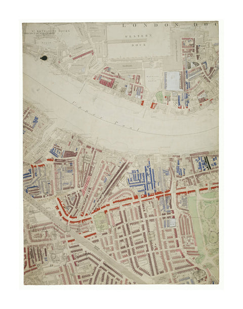 Descriptive map of London Poverty Section 38 1889
