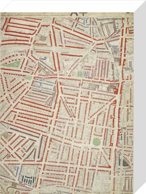 Descriptive map of London Poverty Section 7 1889