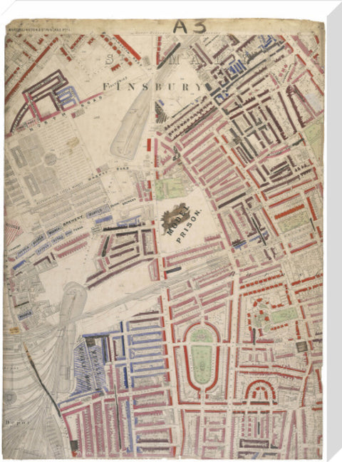 Descriptive map of London Poverty Section 5 1889