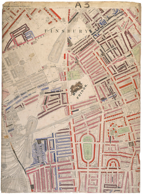 Descriptive map of London Poverty Section 5 1889