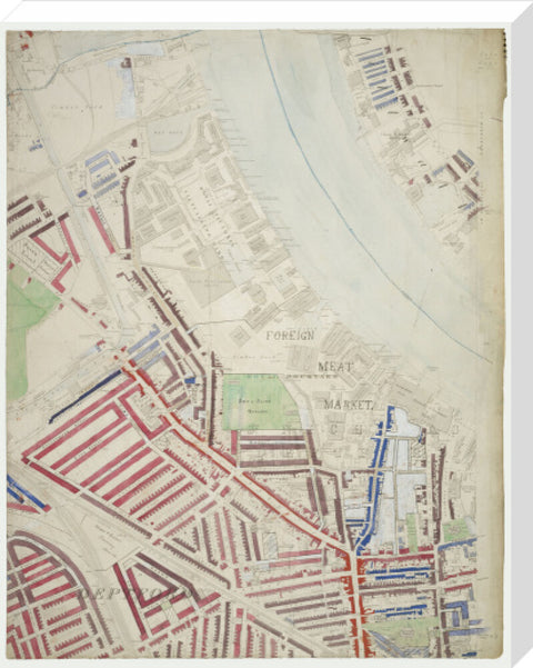 Descriptive map of London Poverty Section 50 1889