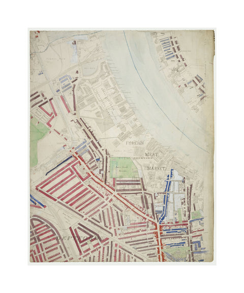 Descriptive map of London Poverty Section 50 1889