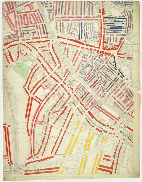Descriptive map of London Poverty Section 60 1889