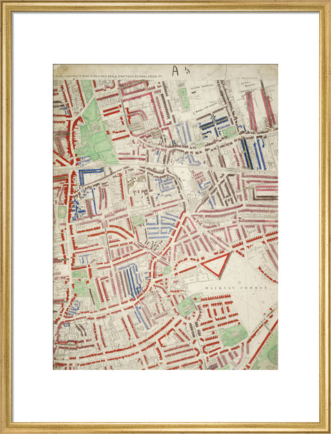 Descriptive map of London Poverty Section 9 1889