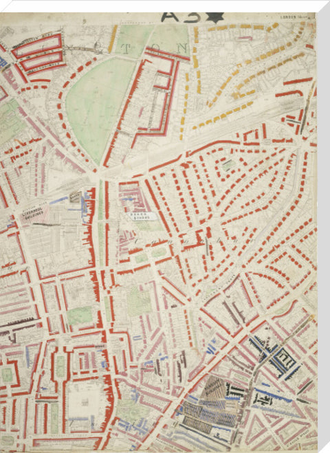Descriptive map of London Poverty Section 6 1889