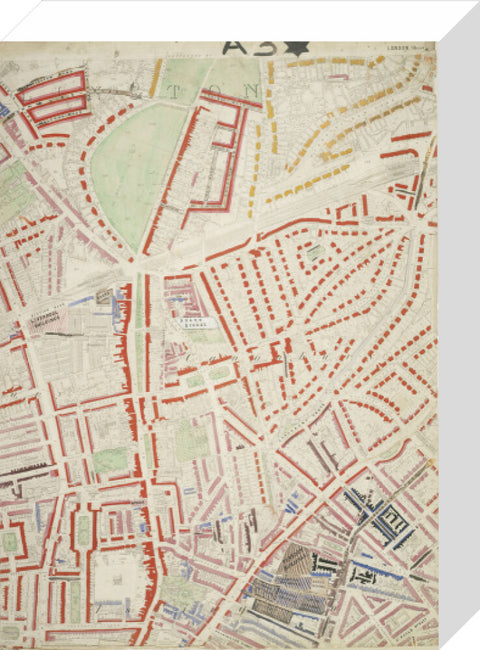 Descriptive map of London Poverty Section 6 1889