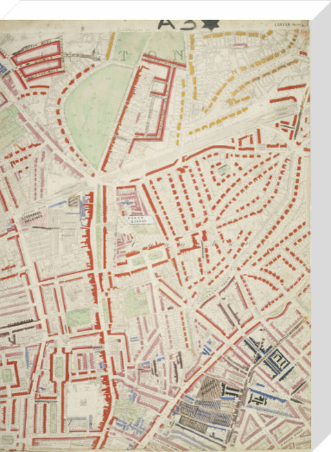 Descriptive map of London Poverty Section 6 1889