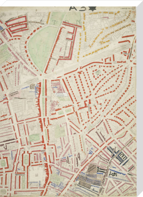 Descriptive map of London Poverty Section 6 1889