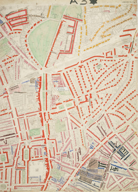 Descriptive map of London Poverty Section 6 1889