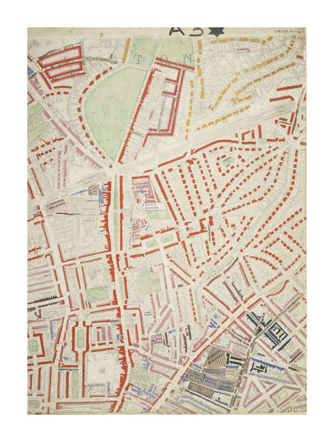 Descriptive map of London Poverty Section 6 1889