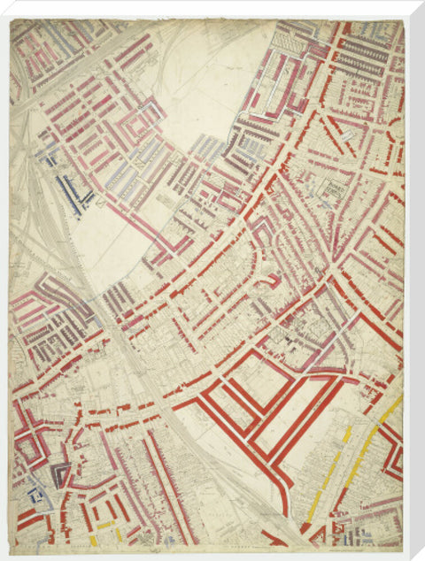 Descriptive map of London Poverty Section 54 1889