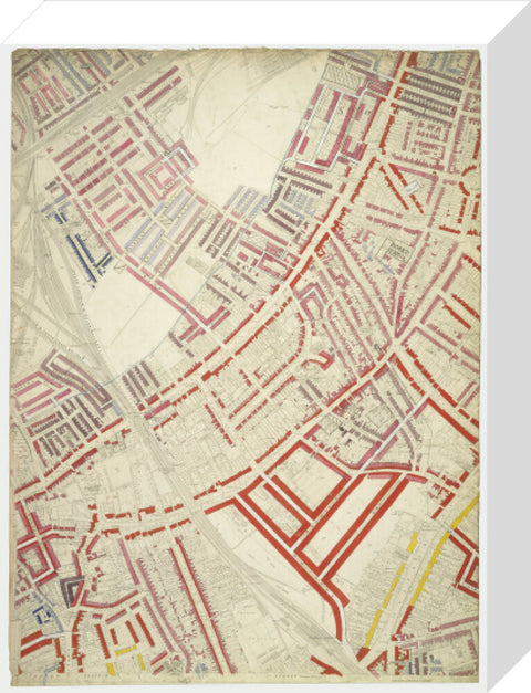 Descriptive map of London Poverty Section 54 1889