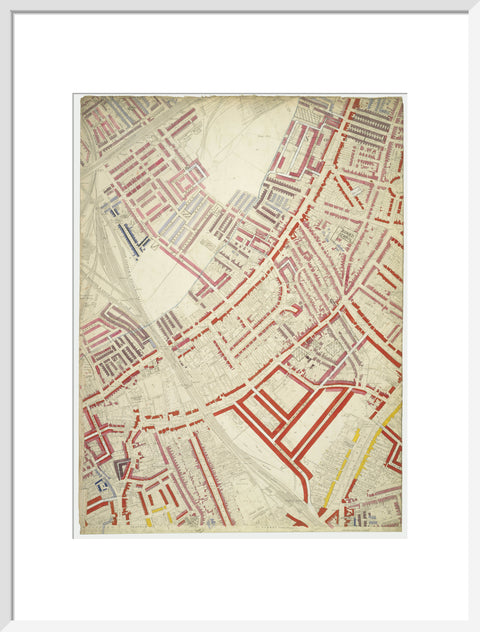 Descriptive map of London Poverty Section 54 1889