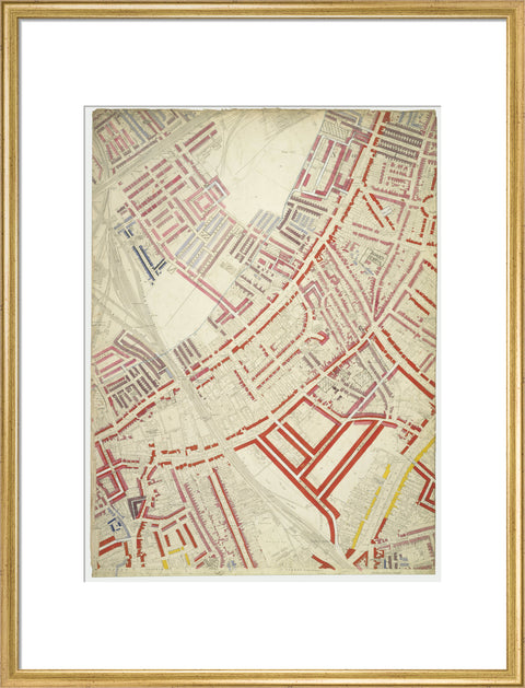 Descriptive map of London Poverty Section 54 1889