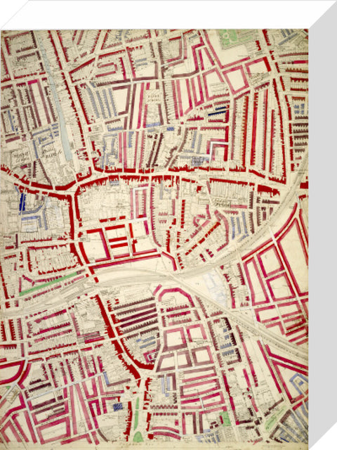 Descriptive map of London Poverty Section 58 1889