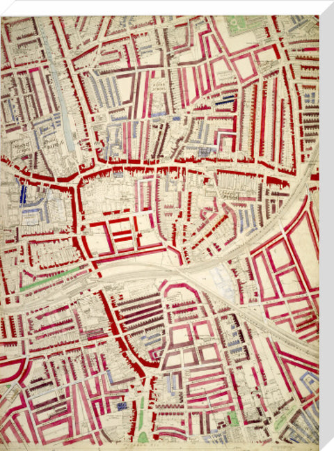 Descriptive map of London Poverty Section 58 1889