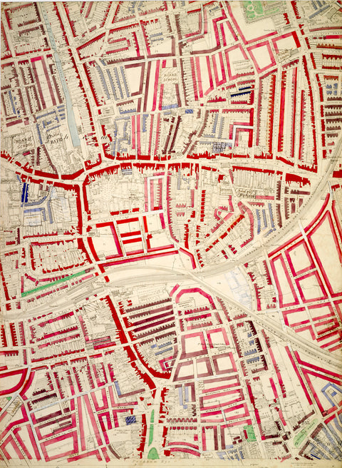 Descriptive map of London Poverty Section 58 1889